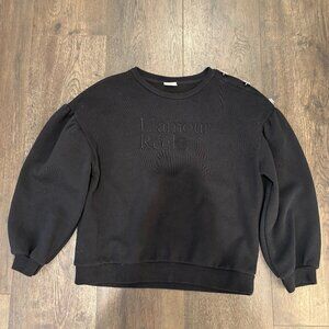 Zara Black Sweater with diamonds